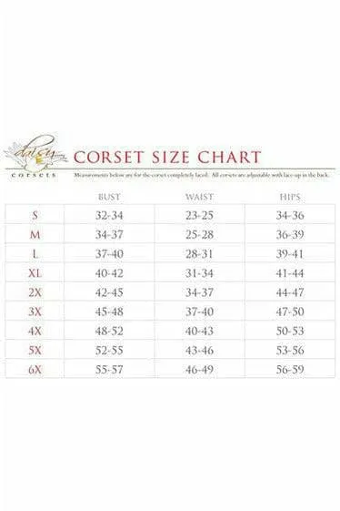 Sexy Deluxe 4 Piece Sexy Red Devil Corset Halloween Costume