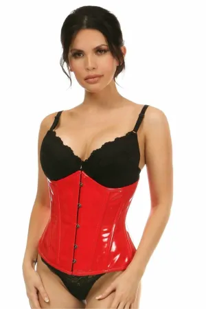 Sexy Red Patent Underbust Corset