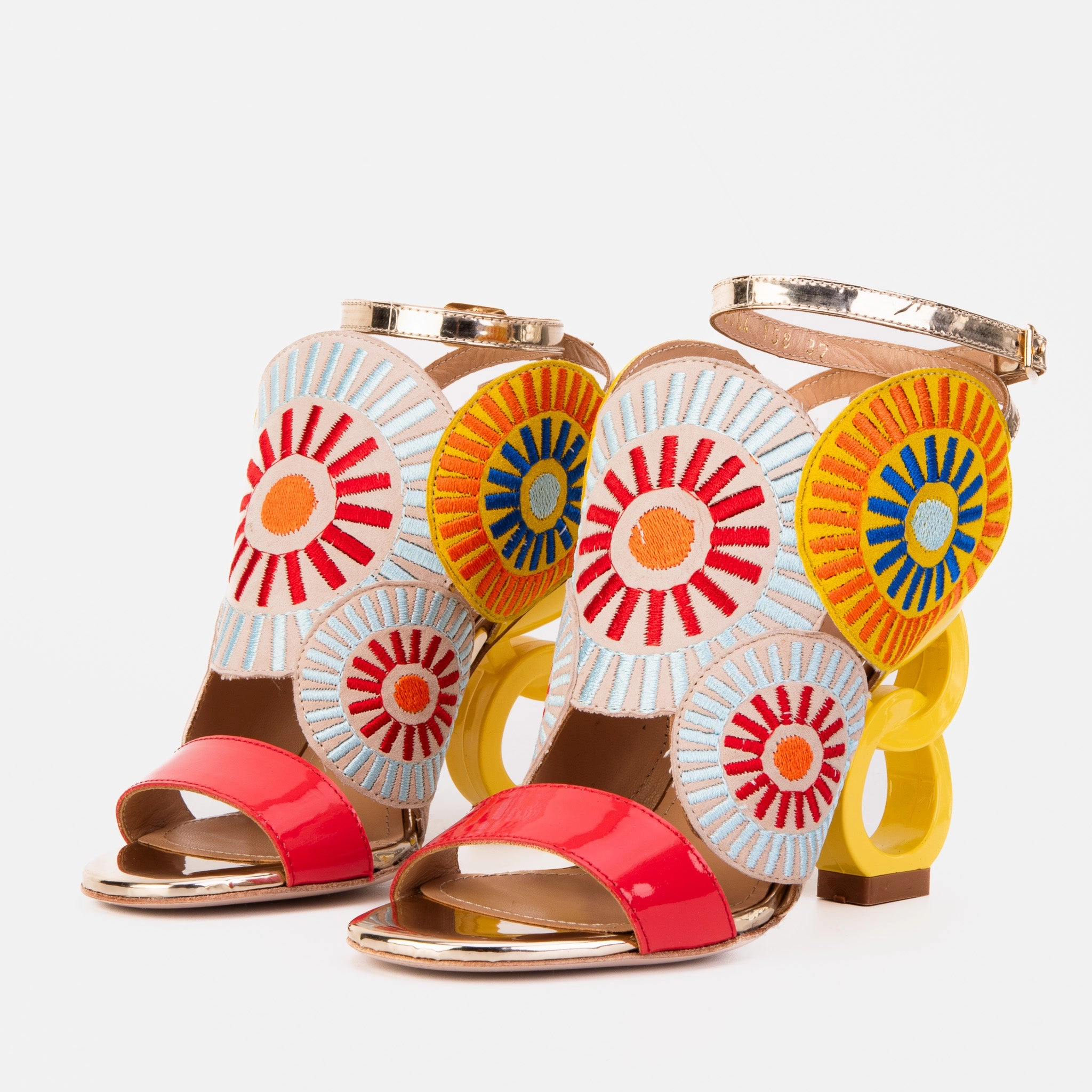 Cushioned Insole The Parama Yellow Leather Ankle Strap Women Sandal