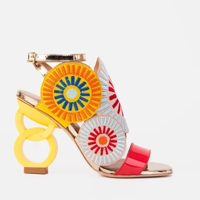 Soft Cushioning Shoes Effortless Comfort The Parama Yellow Leather Ankle Strap Women Sandal