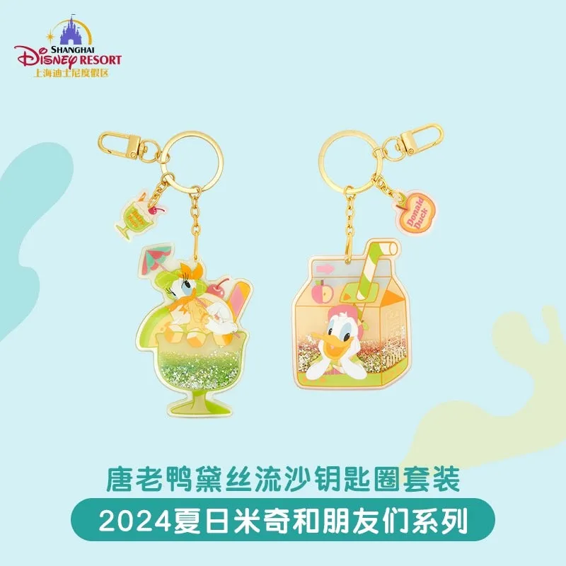 SHDL - Happy Summer 2024 x Donald & Daisy Duck Floating Sand Keychains Set