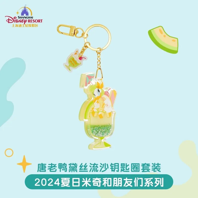 SHDL - Happy Summer 2024 x Donald & Daisy Duck Floating Sand Keychains Set