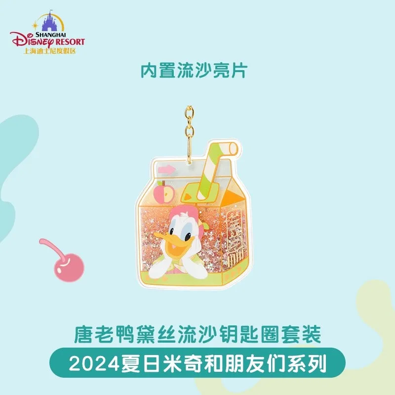 SHDL - Happy Summer 2024 x Donald & Daisy Duck Floating Sand Keychains Set
