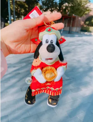 SHDL - Mickey & Friends Lunar New Year 2025 Collection x Goofy Plush Keychain