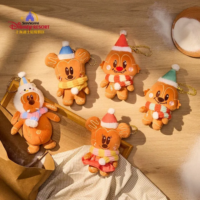 SHDL - Mickey & Friends "Gingerbread Man" 2024 Collection x Mickey Mouse Plush Keychain