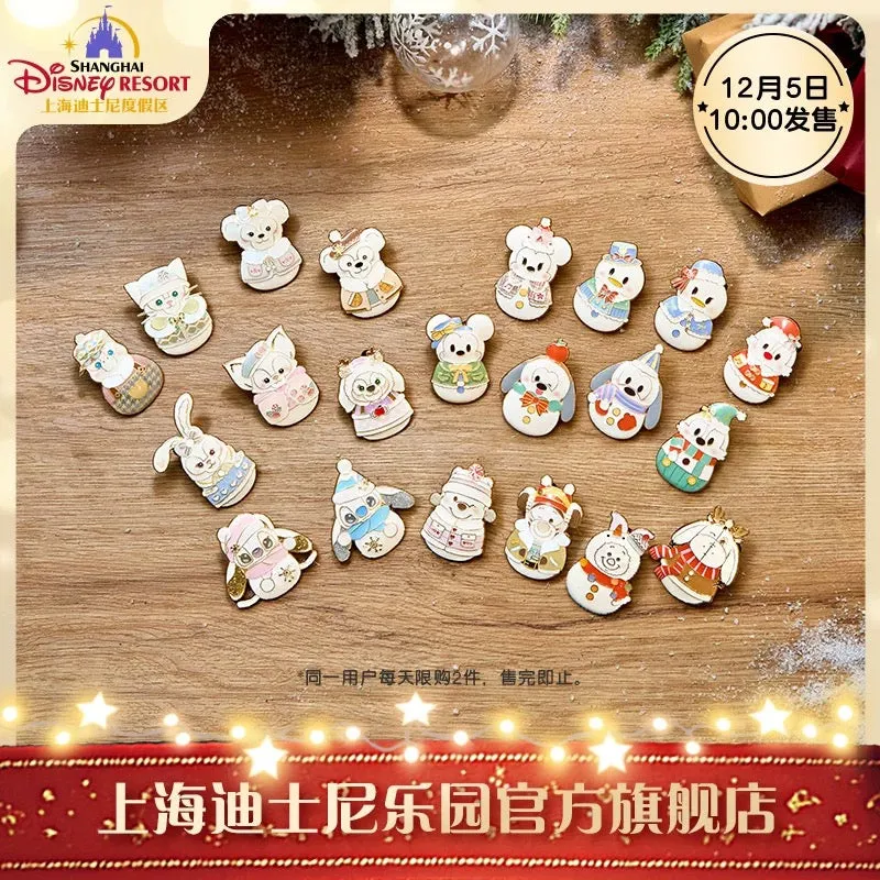 SHDL - Winter Mickey & Friends Snowman 2024 Collection x Mickey, Duffy & Friends Mystery Pin Box