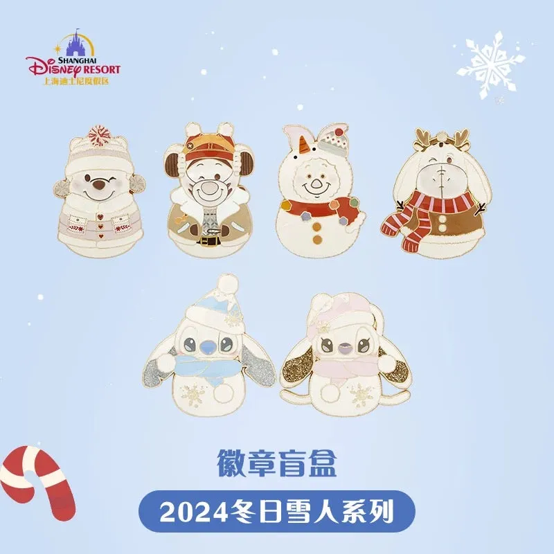 SHDL - Winter Mickey & Friends Snowman 2024 Collection x Mickey, Duffy & Friends Mystery Pin Box