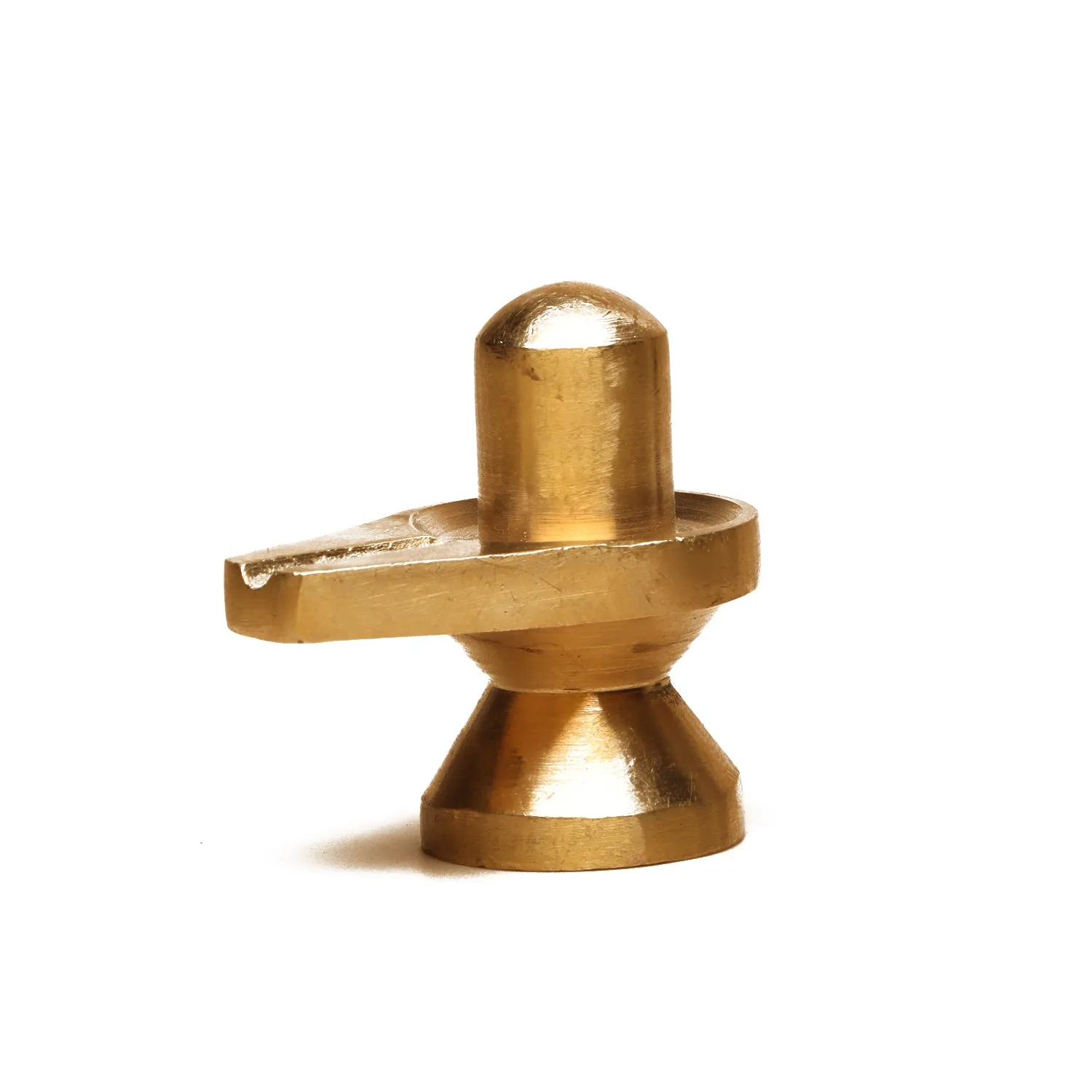 Shivling Idol - 1.75 Inch | Brass Idol/ Shiv Ling Murti/ Shiva Lingam Statue for Pooja