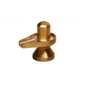 Shivling Idol - 1.75 Inch | Brass Idol/ Shiv Ling Murti/ Shiva Lingam Statue for Pooja