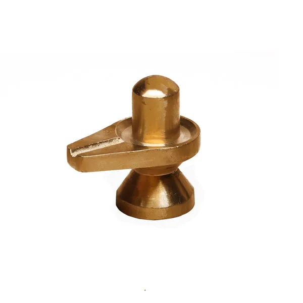 Shivling Idol - 1.75 Inch | Brass Idol/ Shiv Ling Murti/ Shiva Lingam Statue for Pooja