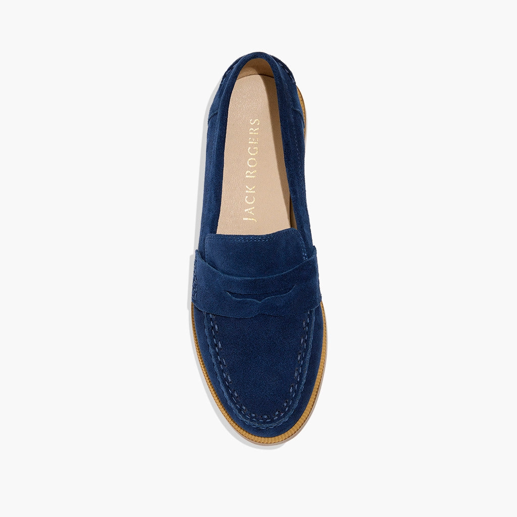 Tipson Suede Penny Loafer Boat Dock