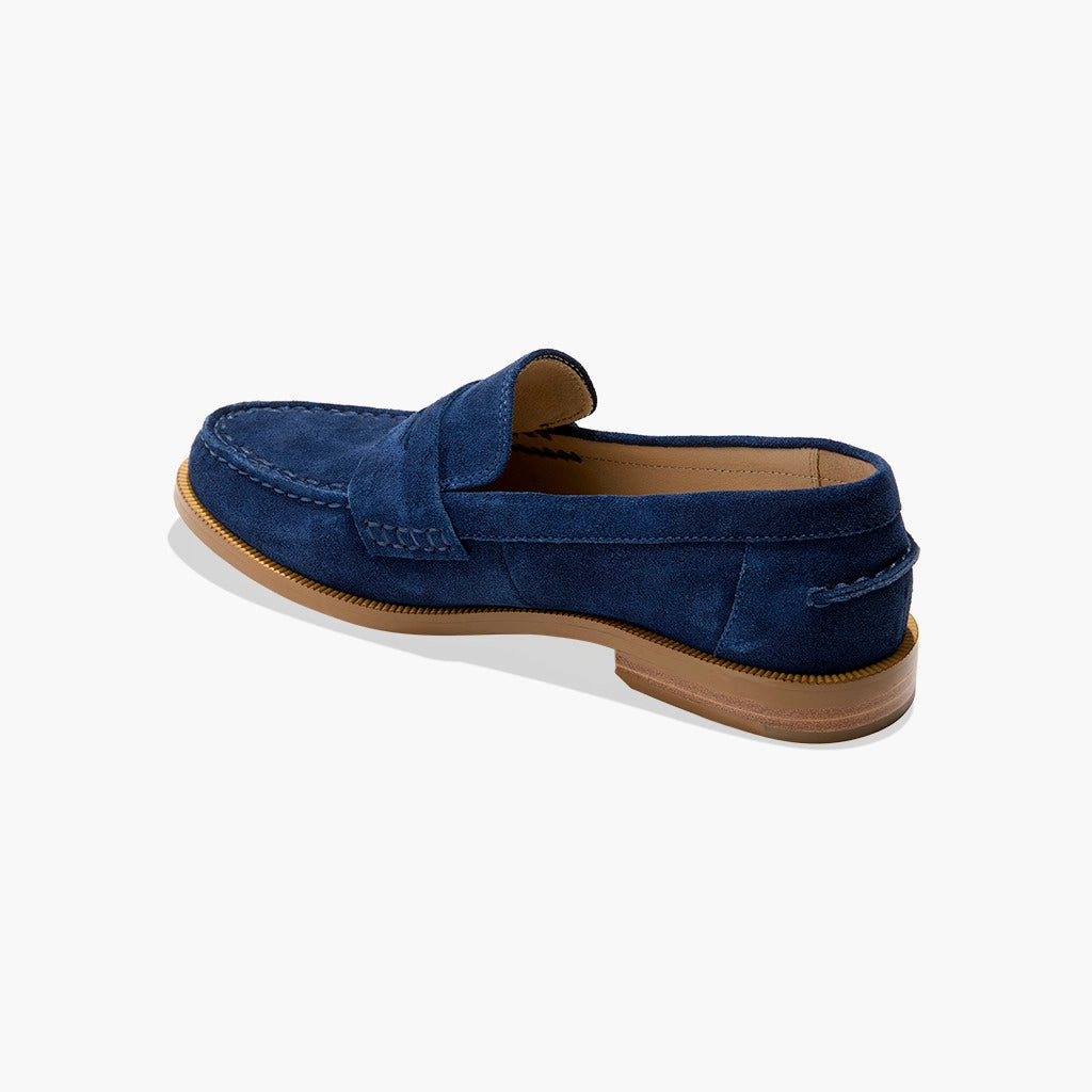 Tread Pattern Tipson Suede Penny Loafer