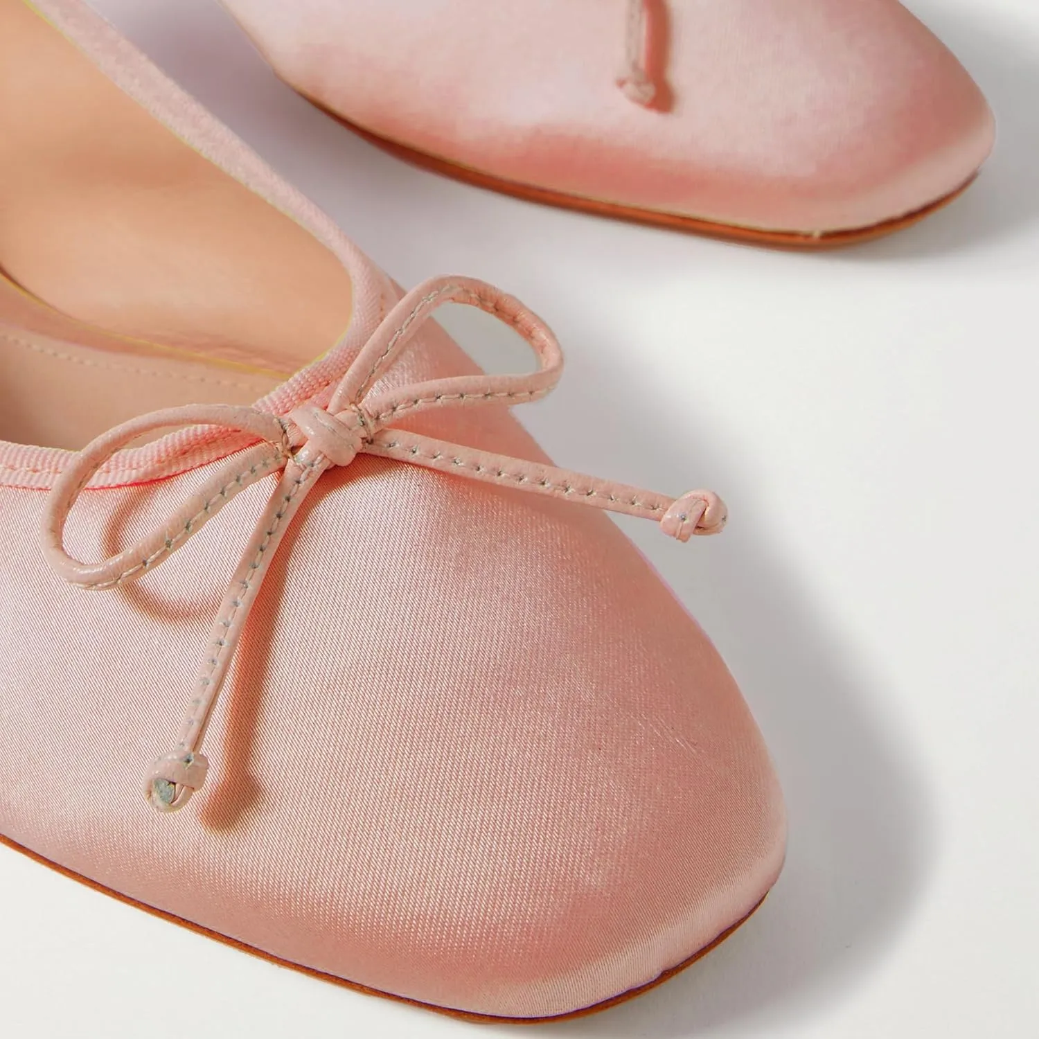 SHODENSE Women Satin Flats Shoes Bow Square Closed Toe Slip On Ballet Flats Slip On Comfortable Flat Heel Office Work Shoes Girls Driving Flats Club Church Spring Fall Dance Dress Flats 4-11 M US