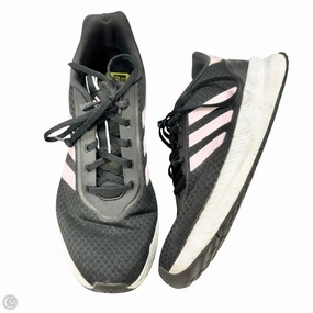 Shoes Sneakers By Adidas In Black & Pink, Size: 10 Asymmetric Lacing System Cushioned Memory Foam
