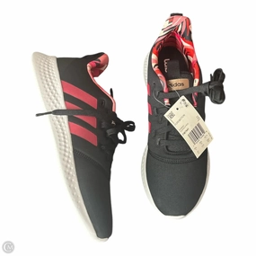 Shoes Sneakers By Adidas In Black & Red, Size: 10 Casual Day Canvas Fabric