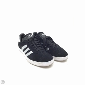 Handcrafted Stitching Reliable Wear Shoes Sneakers By Adidas In Black & Silver, Size: 8.5