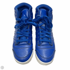 Rocker Sole Design Shoes Sneakers By Adidas In Blue, Size: 7