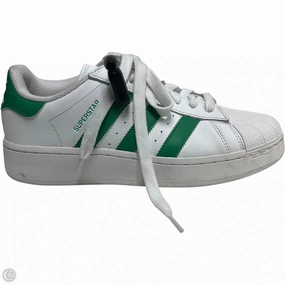Shoes Sneakers By Adidas In Green & White, Size: 10.5 Built-in wear