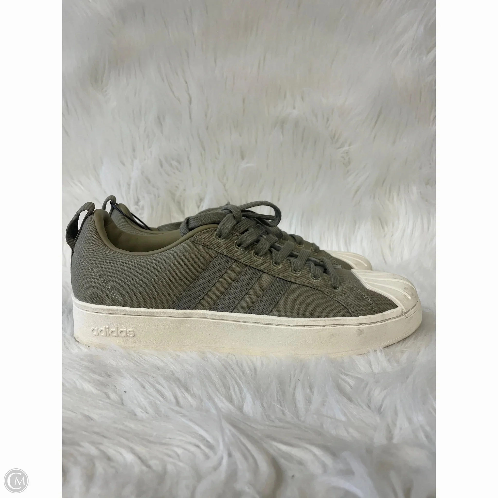 Quick Entry Outdoor Adventure Shoes Sneakers By Adidas In Green & White, Size: 8.5