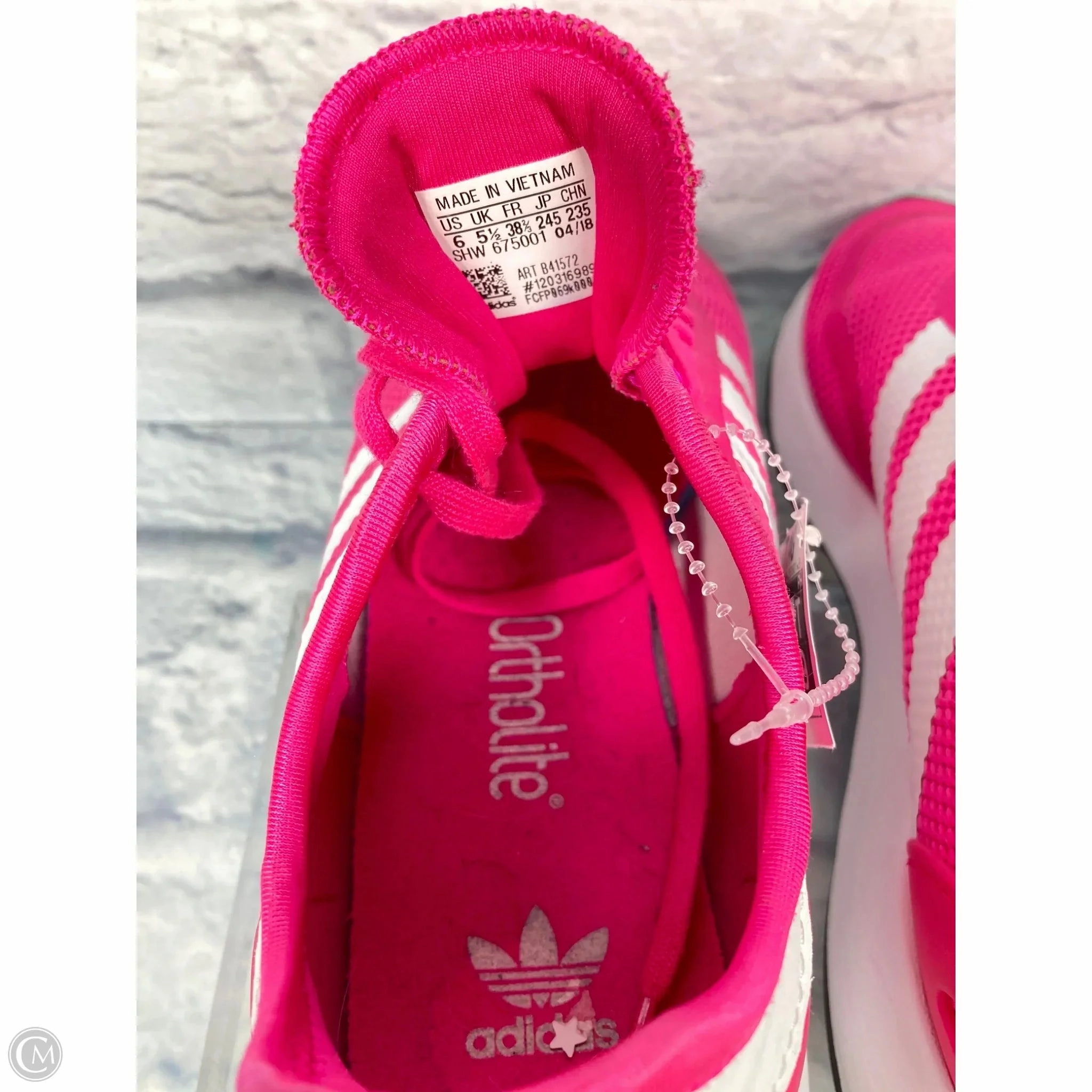 Universal Look Impact Absorbing Insoles Shoes Sneakers By Adidas In Pink & White, Size: 8