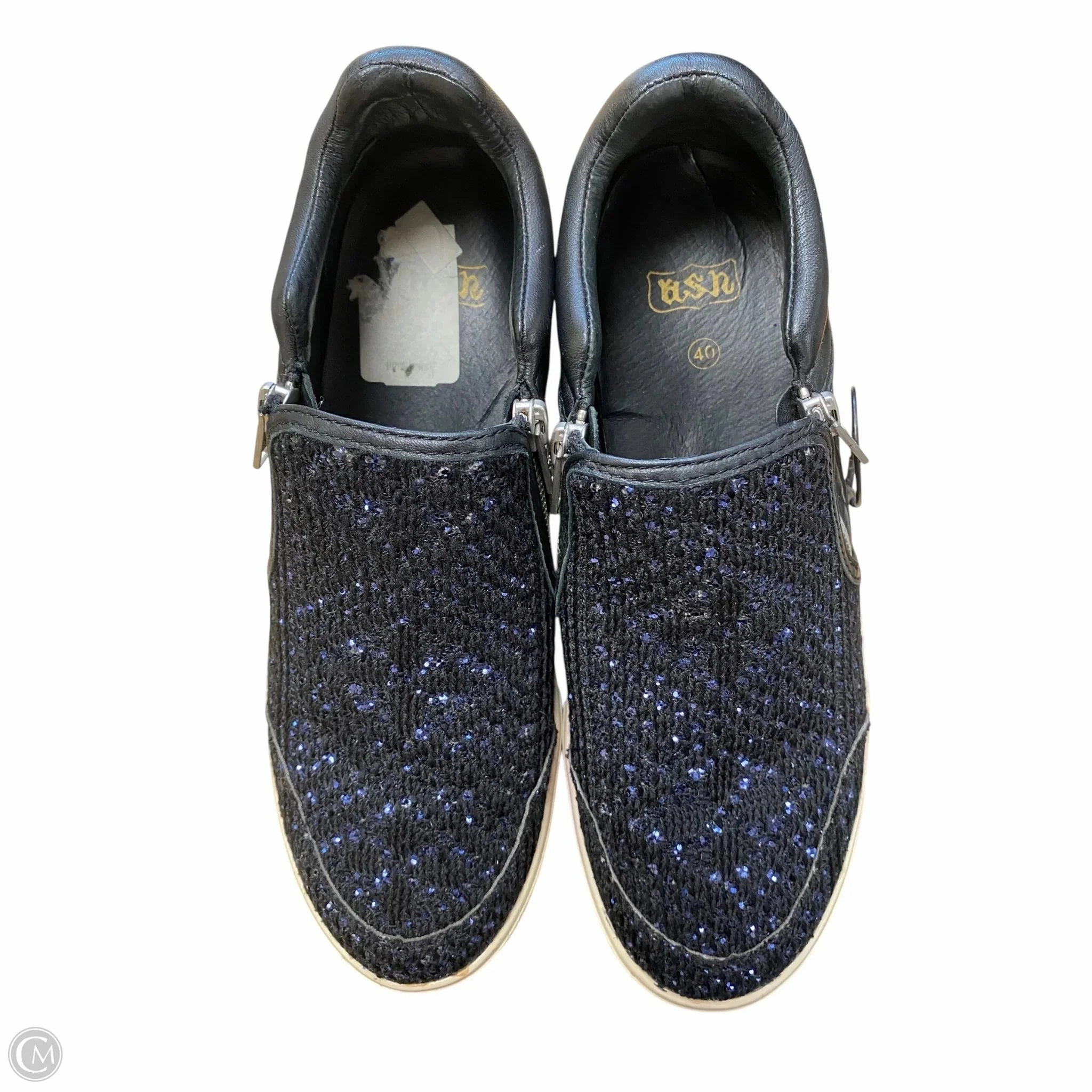 Shoes Sneakers By Ash In Black & Blue Dynamic Sole SlipOnStyle