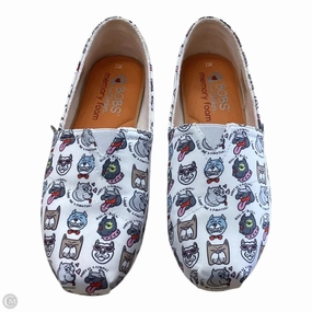 Shoes Sneakers By Bobs In Cream, Size: 7 Stretchy Material Flexible Grooves