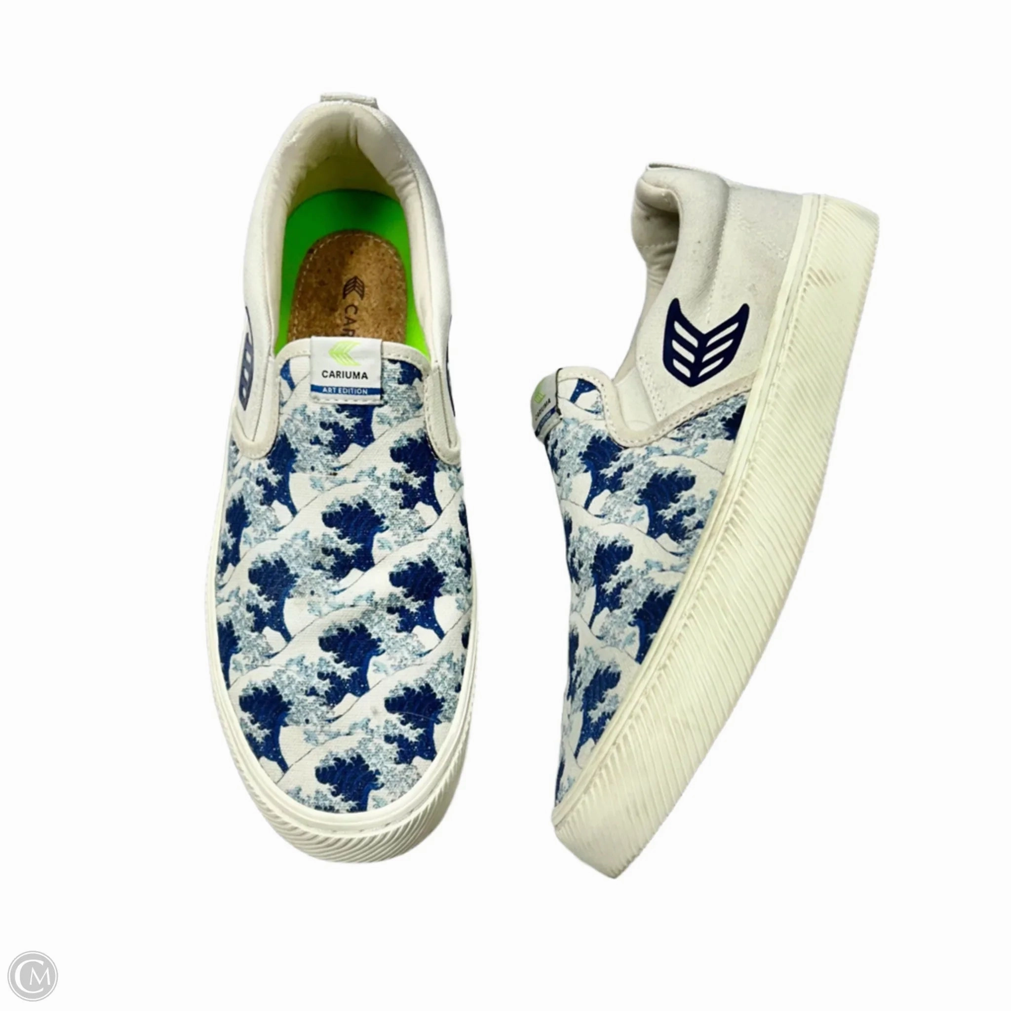 Shoes Sneakers By Cariuma In Blue & White, Size: 8.5 temperature regulation Walking Sneakers