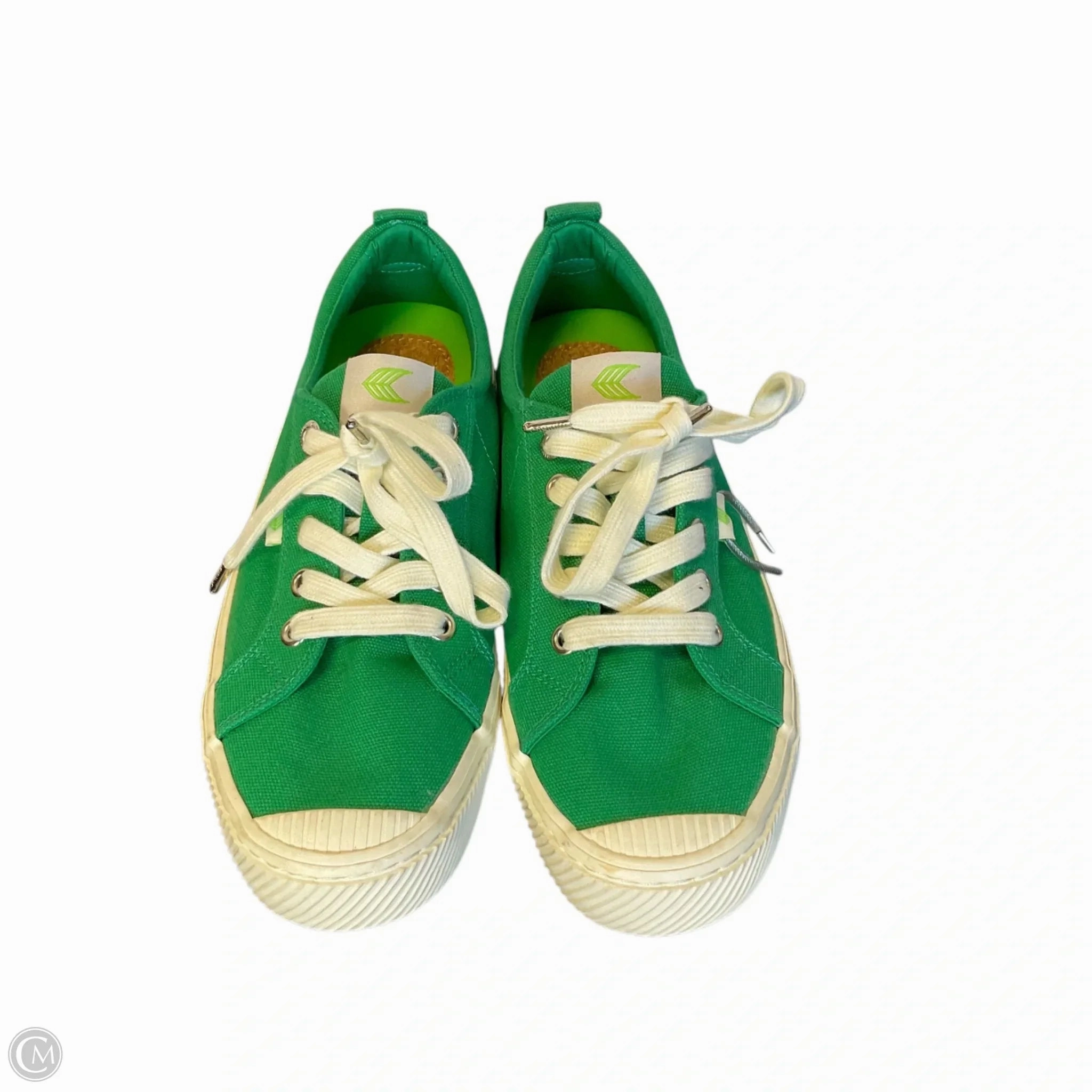 Shoes Sneakers By Cariuma In Green, Size: 7.5 Recycled Polyester Fabric Compact Design