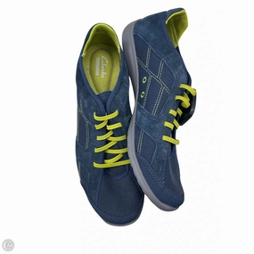 Shoes Sneakers By Clarks In Blue & Green, Size: 9 Durable flexibility