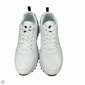 Recycled Polyester Fabric Thermo Regulating Fabric Shoes Sneakers By Clothes Mentor In Black & White, Size: 10