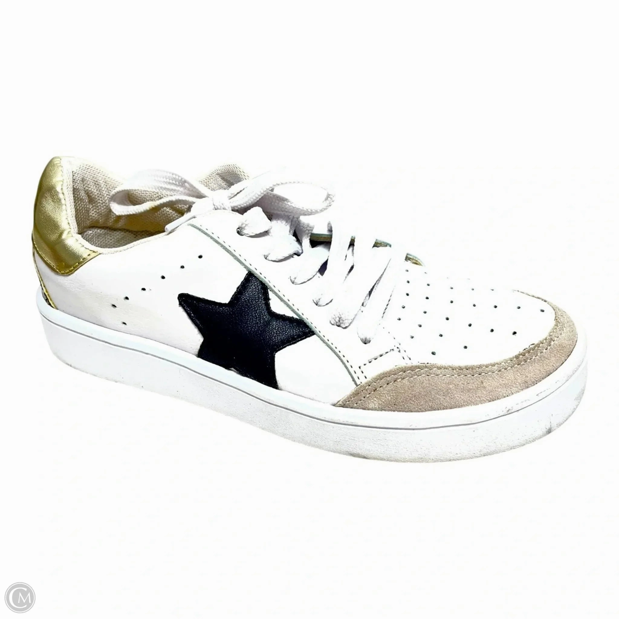 Casual Comfort Shoes Sneakers By Clothes Mentor In Black & White, Size: 6