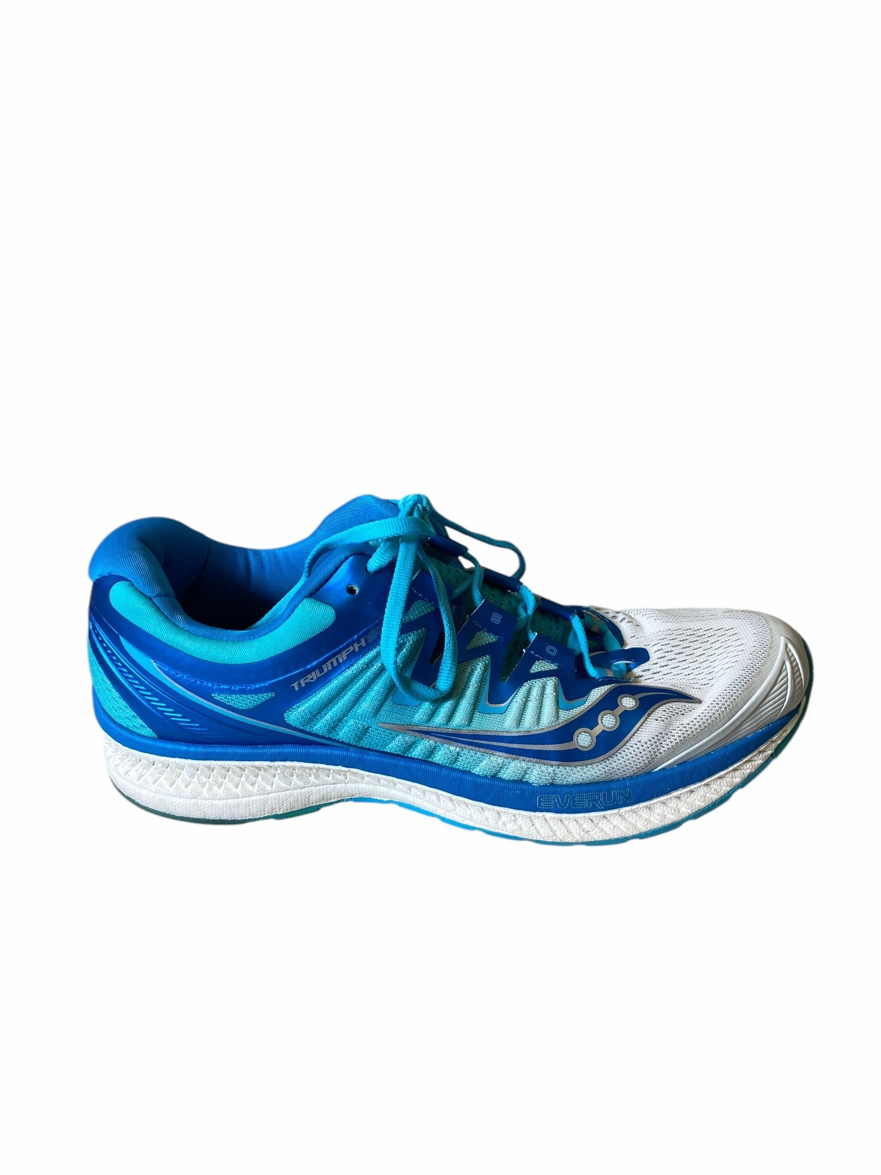 Comfortable Upper Shoes Sneakers By Clothes Mentor In Blue & Green, Size: 9.5