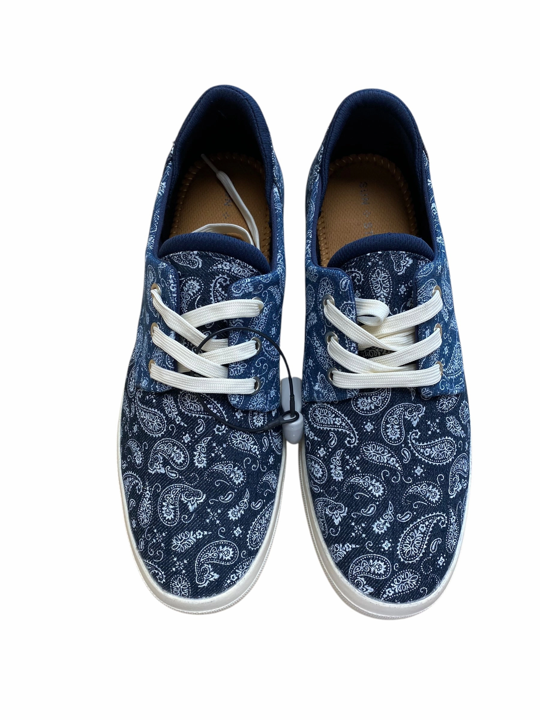 Shoes Sneakers By Clothes Mentor In Blue, Size: 9 Leather EverydayUse