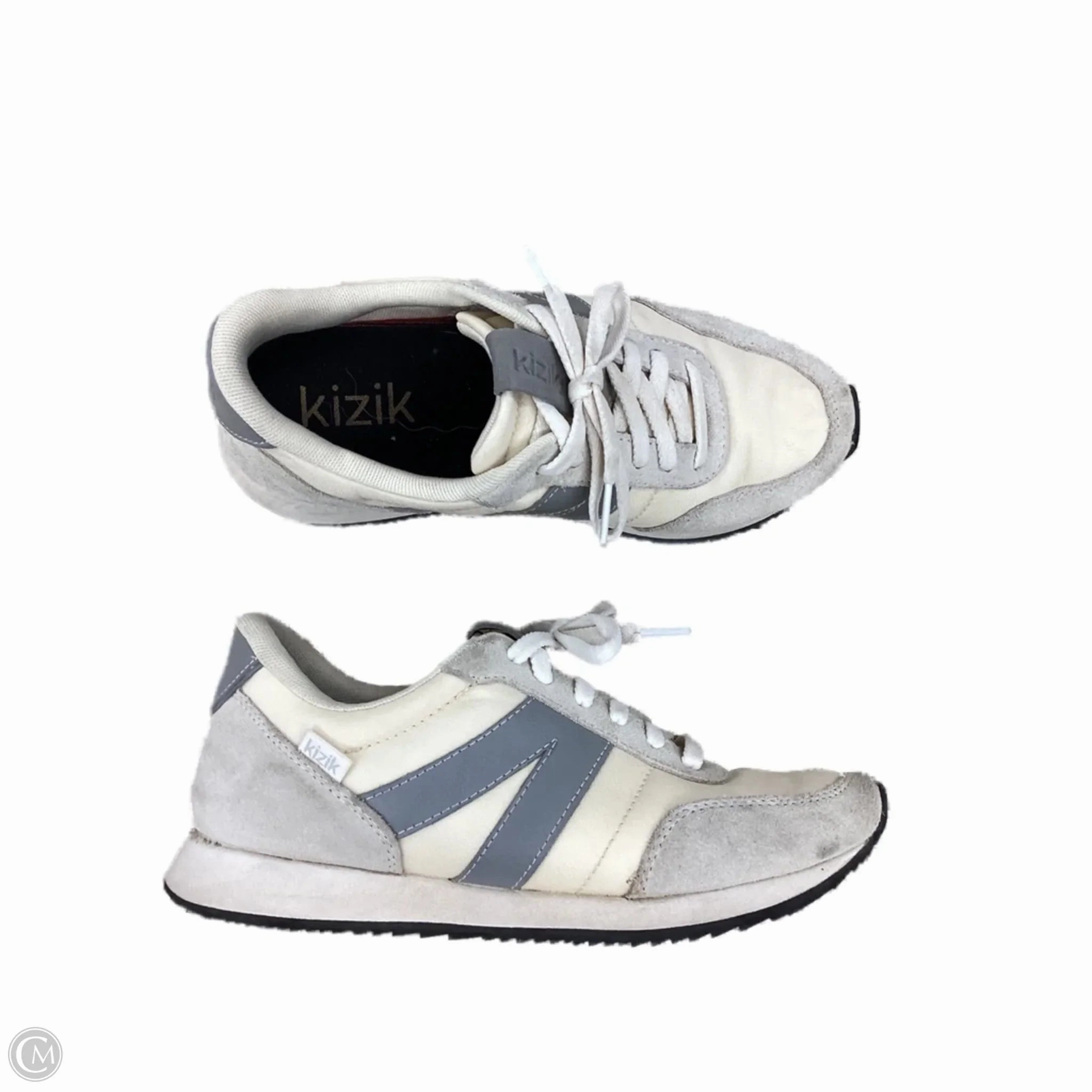 Shoes Sneakers By Clothes Mentor In Cream & Grey, Size: 7.5 Weatherproof Design Running Errands