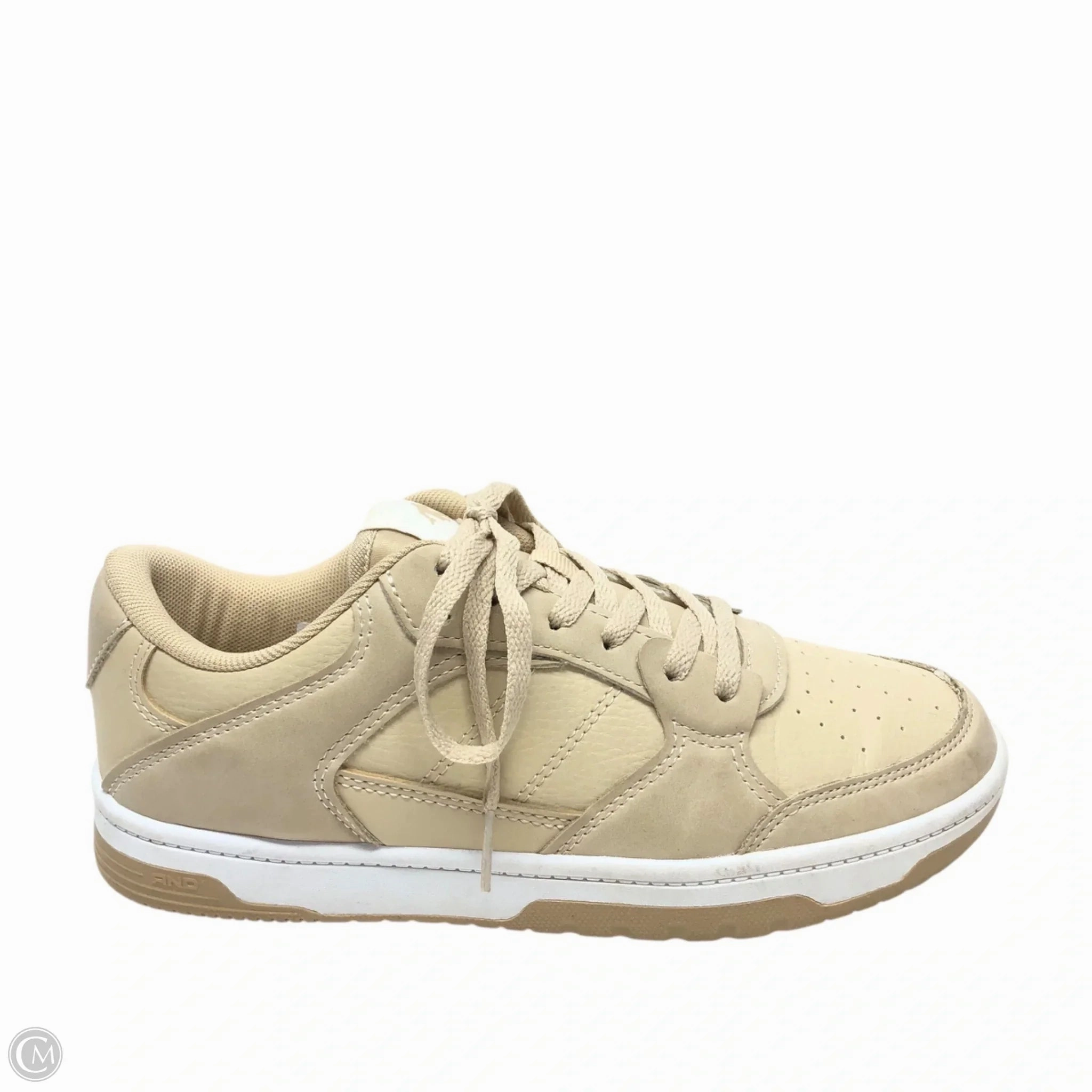 Shoes Sneakers By Clothes Mentor In Cream, Size: 6 Gym Casual Heel Crash Pads