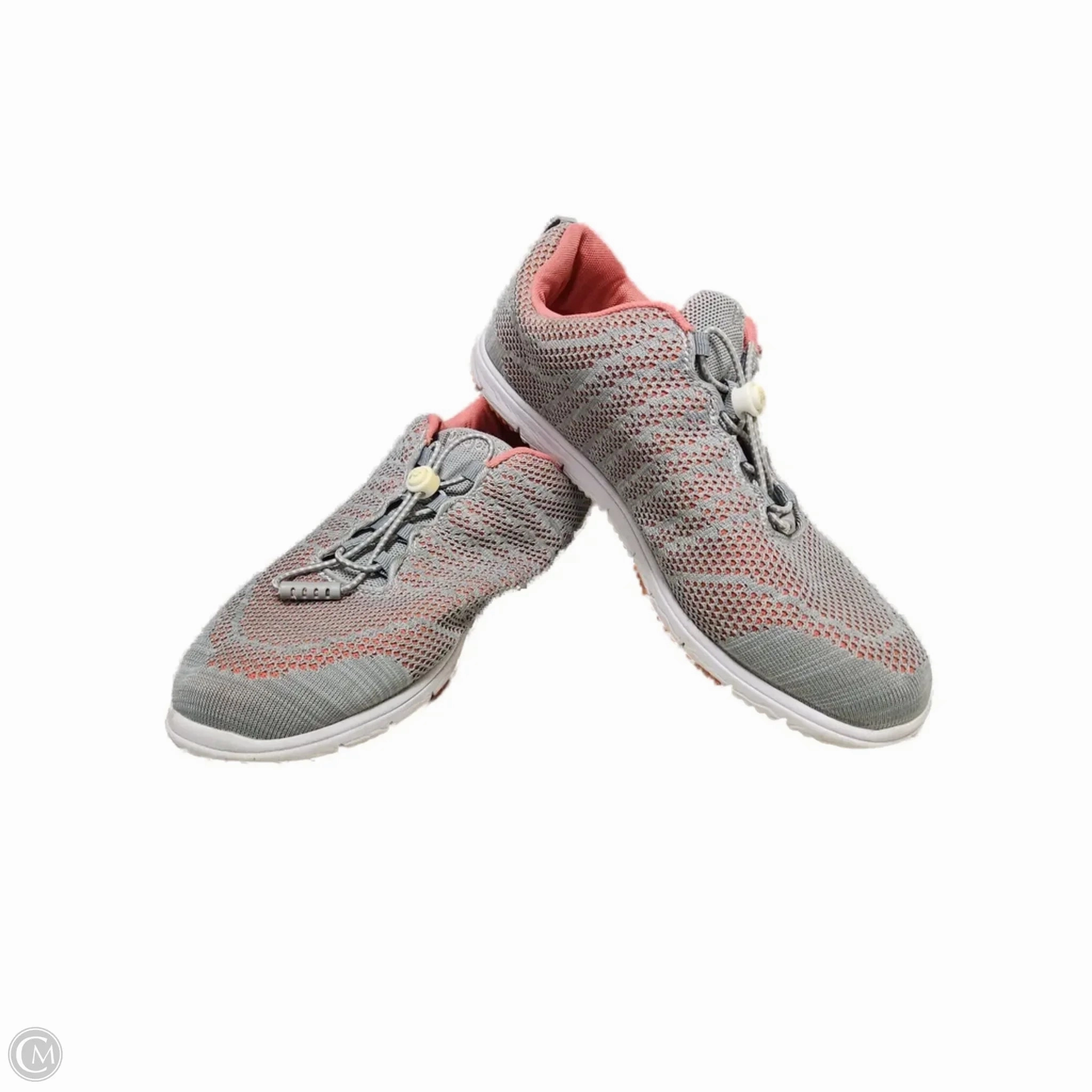 Training companion Shoes Sneakers By Clothes Mentor In Grey & Pink, Size: 12