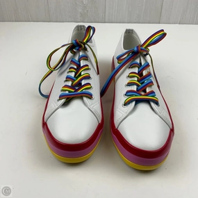 Shoes Sneakers By Clothes Mentor In Rainbow Print, Size: 11 Soft Texture