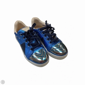 Retro Grip Texture Shoes Sneakers By Cmb In Blue, Size: 7