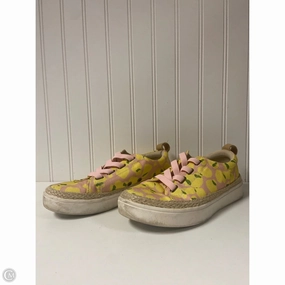 Tensile Barrier Tech Shoes Sneakers By Cmc In Pink & Yellow, Size: 7