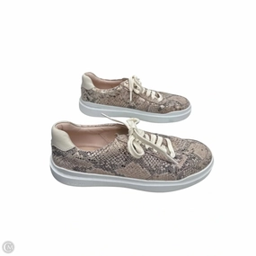 Asymmetric Lacing Shoes Sneakers By Cole-haan In Snakeskin Print, Size: 7.5