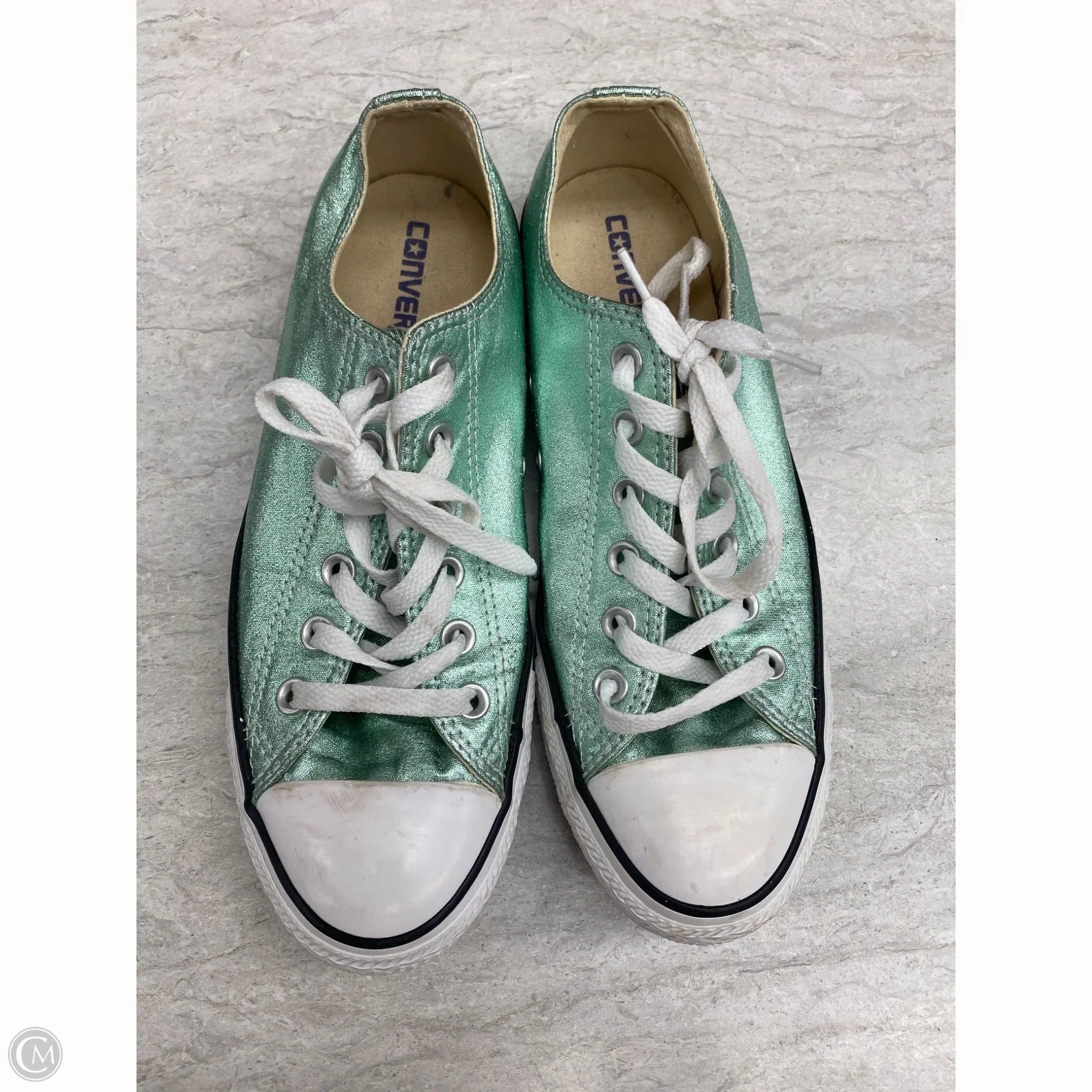 Shoes Sneakers By Converse In Green, Size: 9 Adjustable Closure