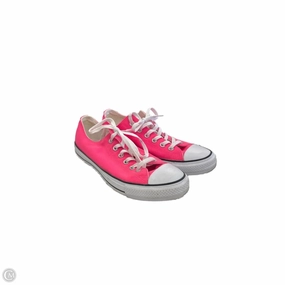 Shoes Sneakers By Converse In Pink, Size: 10 Zip Up Closure Collapsible Heel