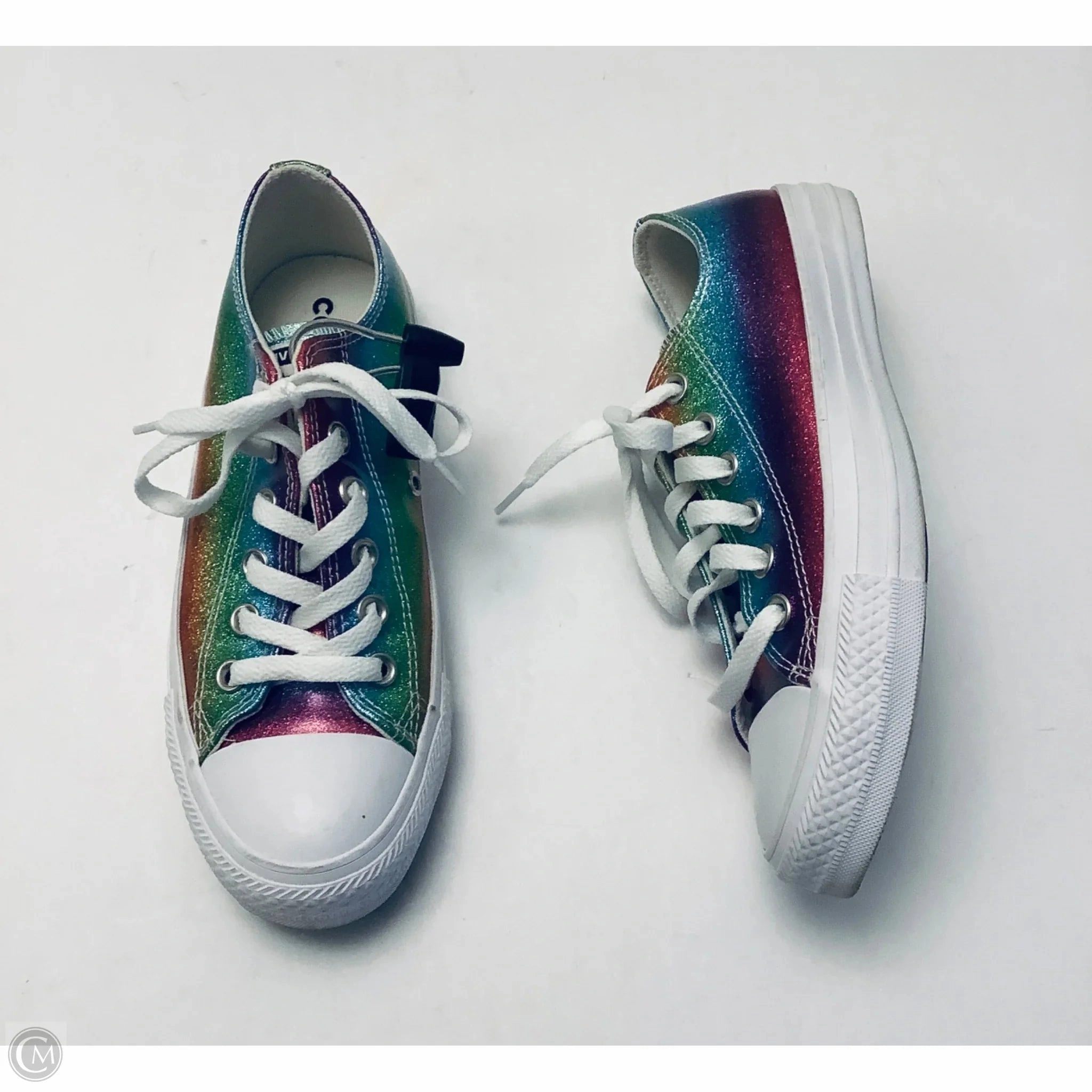 Shoes Sneakers By Converse In Rainbow Print, Size: 7 Anatomical Toe Box
