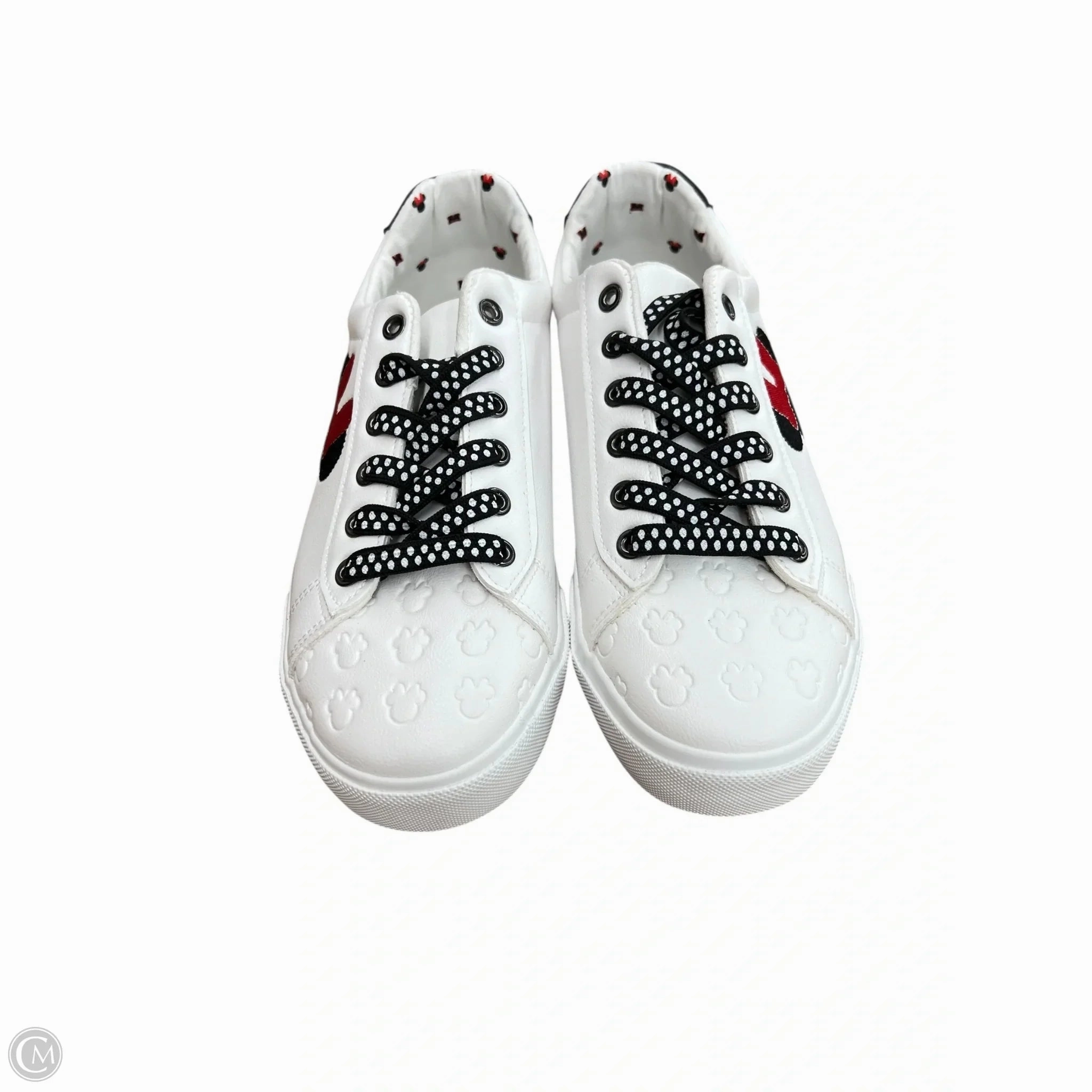 Non Slip Inner Sock Shock Absorption Soles Shoes Sneakers By Disney In White, Size: 8