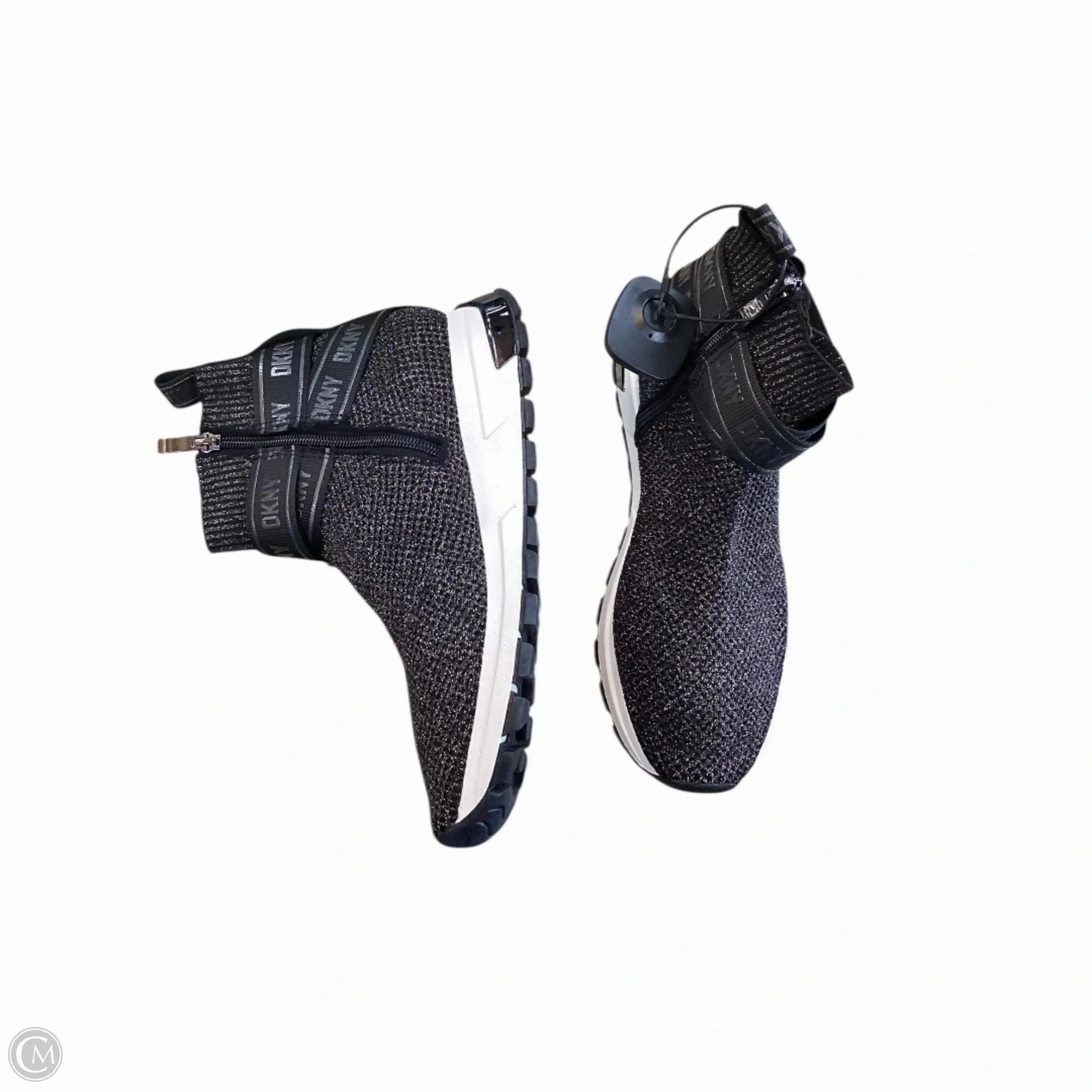 Shoes Sneakers By Dkny In Black, Size: 9 Low Impact Cushioning