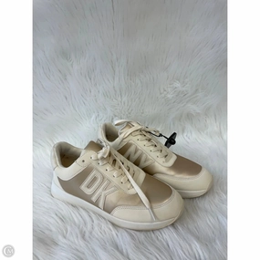 Climate Control Technology Recycled Polyester Blend Shoes Sneakers By Dkny In Cream & Tan, Size: 7
