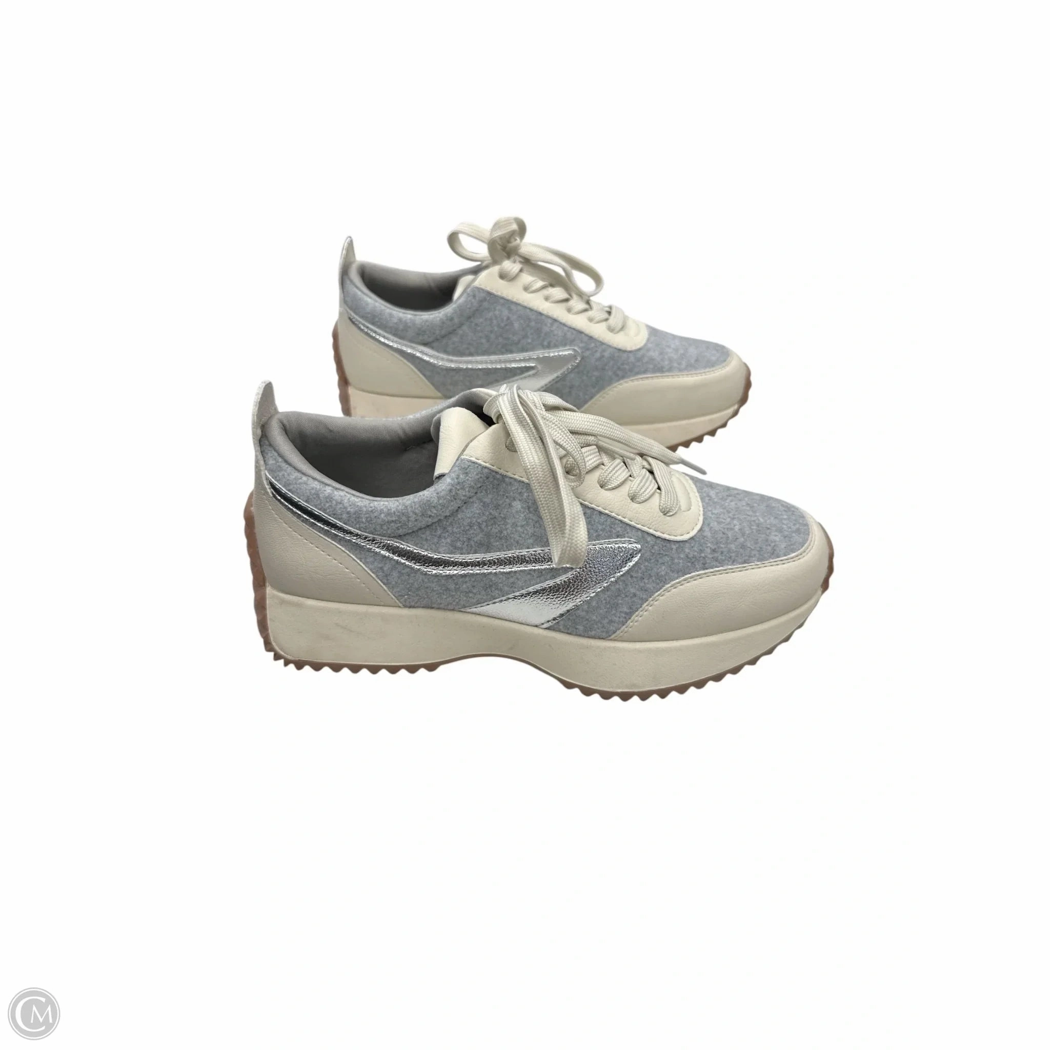 neutral support Shoes Sneakers By Dolce Vita In Cream & Grey, Size: 8