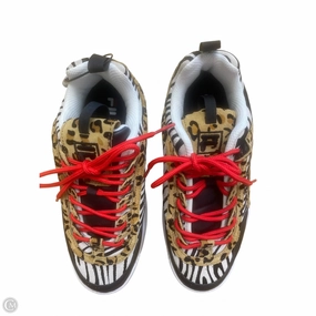Shoes Sneakers By Fila In Animal Print, Size: 6.5 Lace Up Design