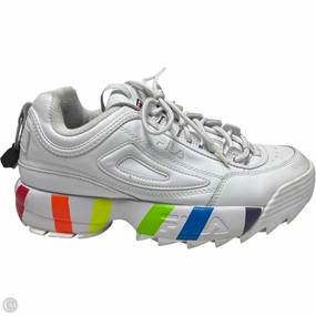 Iconic look Heel To Toe Drop Shoes Sneakers By Fila In White, Size: 8