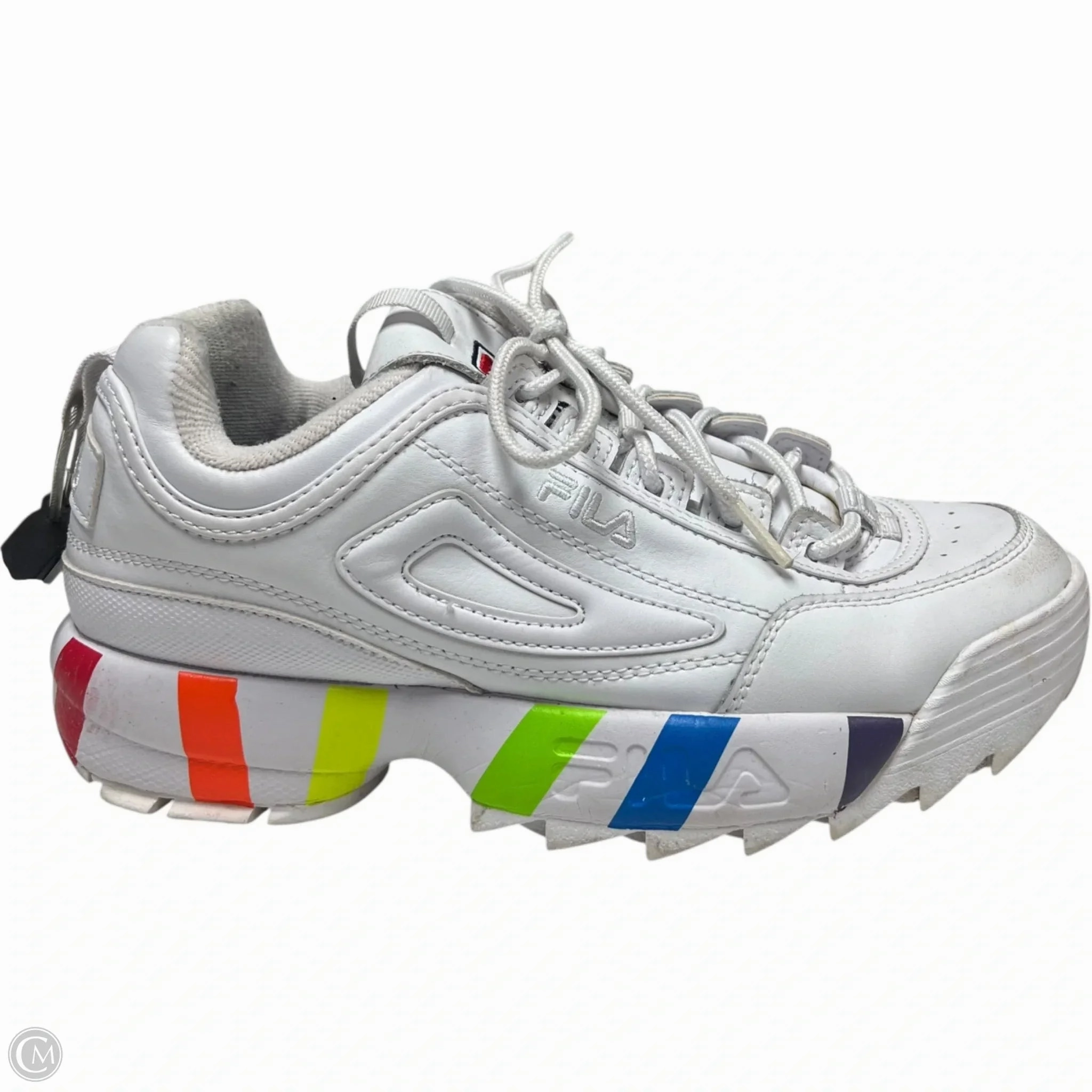 Iconic look Heel To Toe Drop Shoes Sneakers By Fila In White, Size: 8